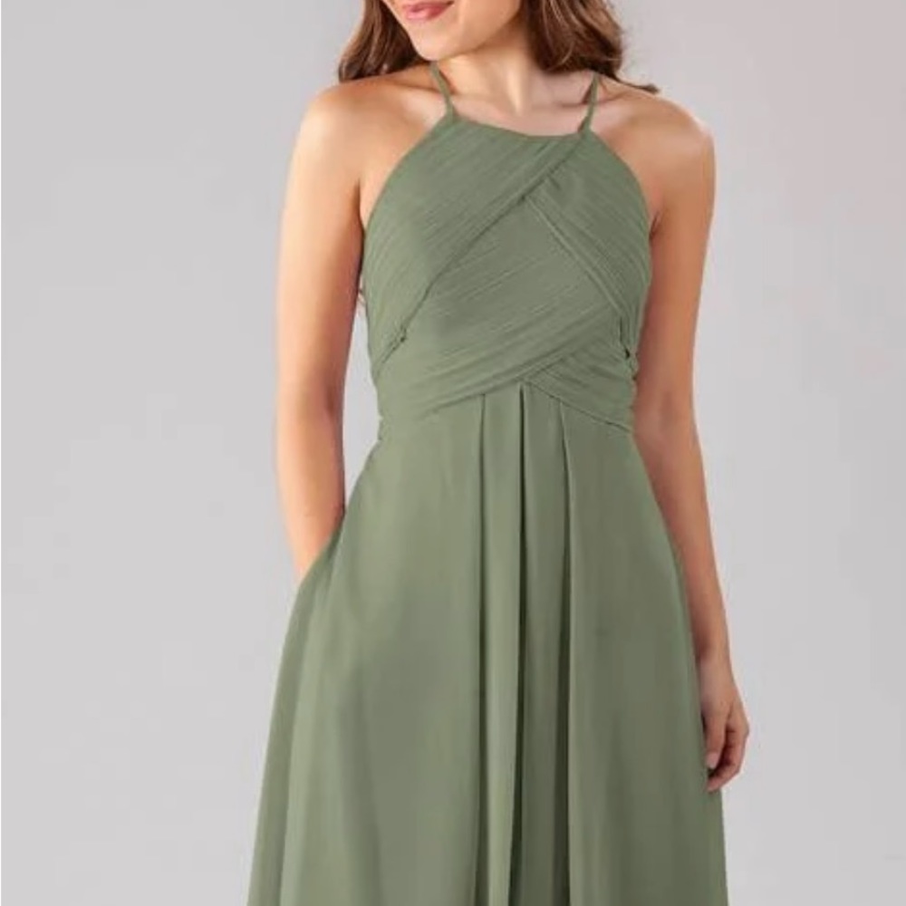 Moss Green Bridemaid Dress MILLY